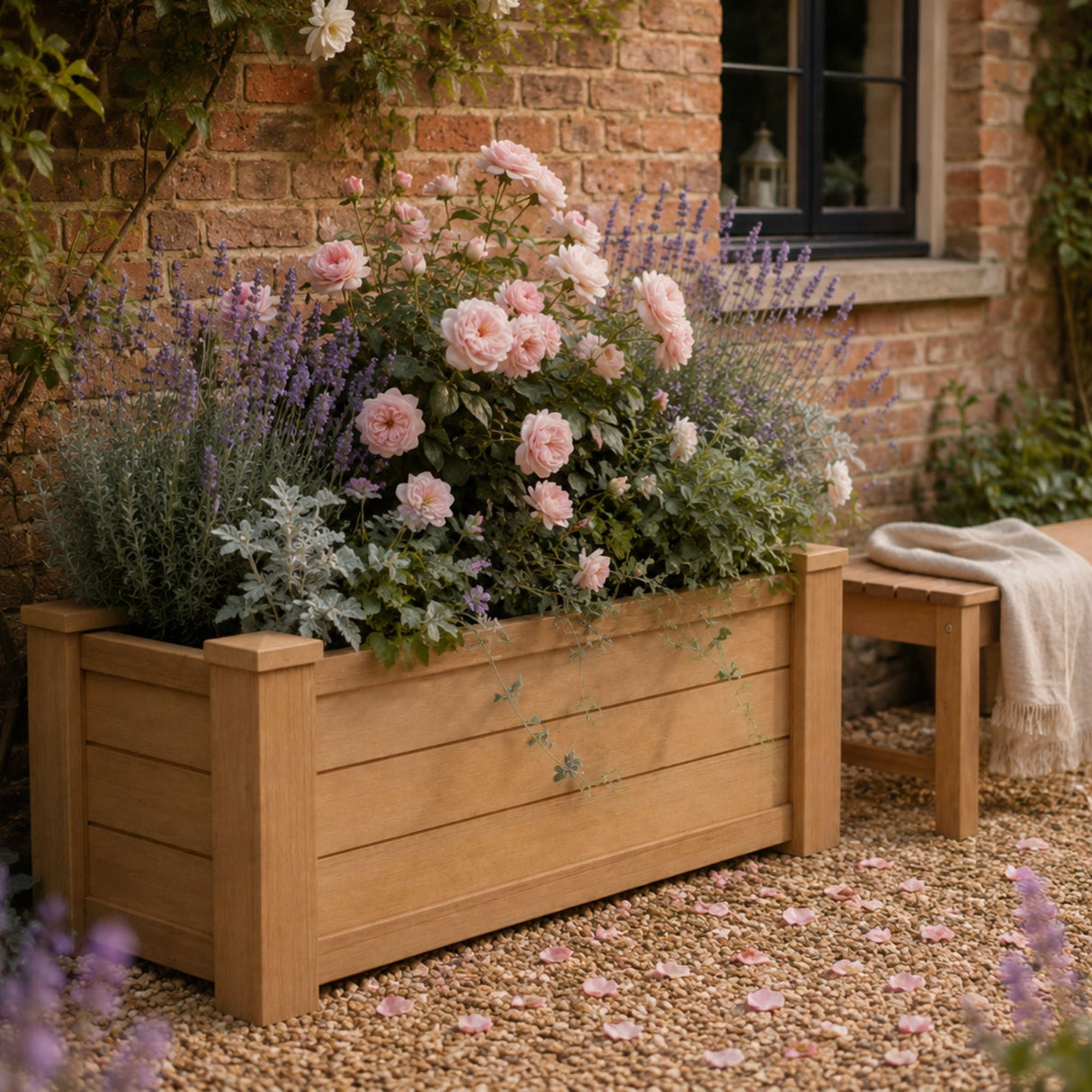 Winawood Large Rectangular Planter - New Teak