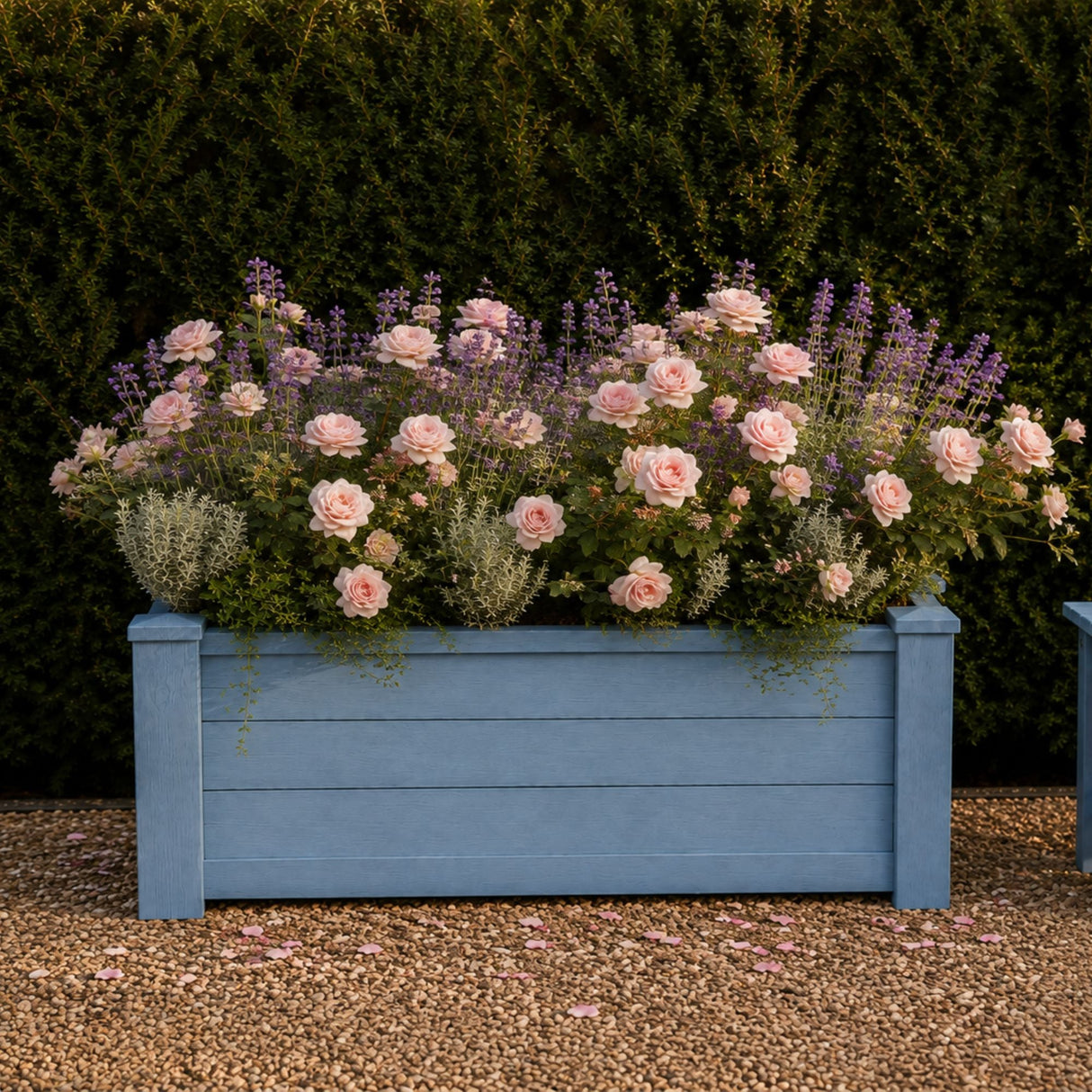 Winawood Large Rectangular Planter - Powder Blue