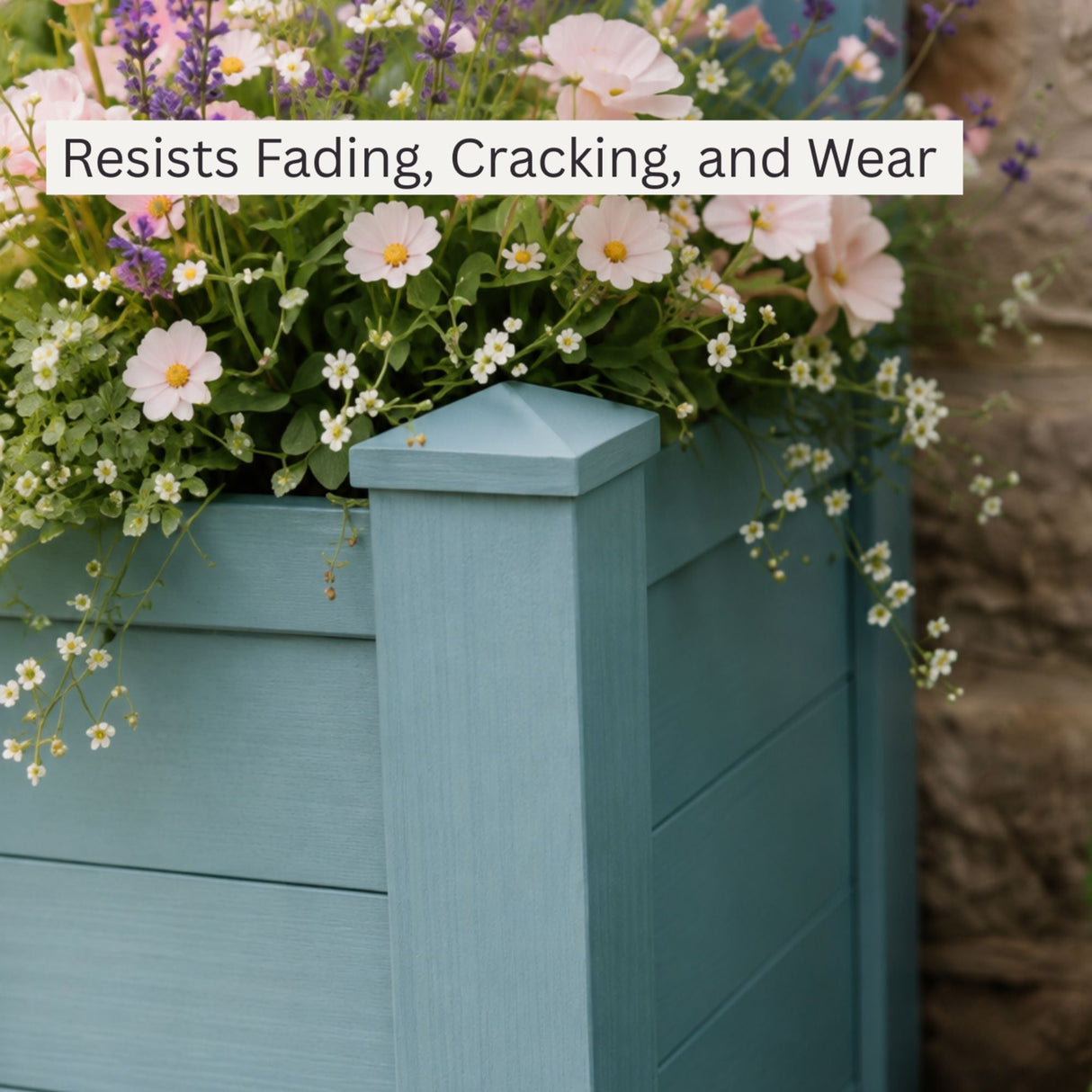 Winawood Large Rectangular Planter - Powder Blue