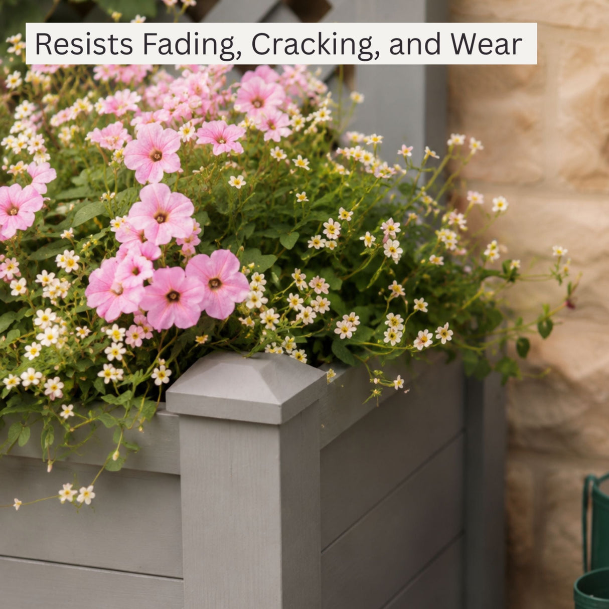 Winawood Large Rectangular Planter - Stone Grey