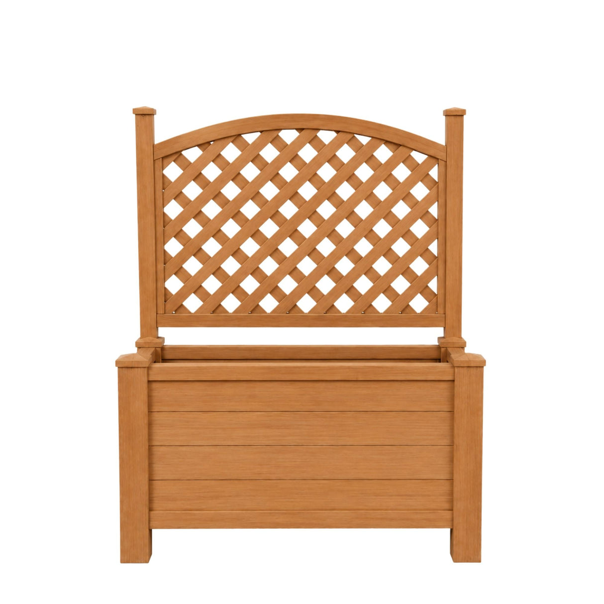 Winawood Large Rectangular Planter with Trellis - New Teak
