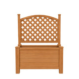Winawood Large Rectangular Planter with Trellis - New Teak