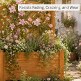 Winawood Large Rectangular Planter with Trellis - New Teak