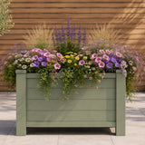 Winawood Large Rectangular Raised Planter - Duck Egg Green