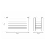 Winawood Large Rectangular Raised Planter - Duck Egg Green
