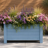 Winawood Large Rectangular Raised Planter - Powder Blue