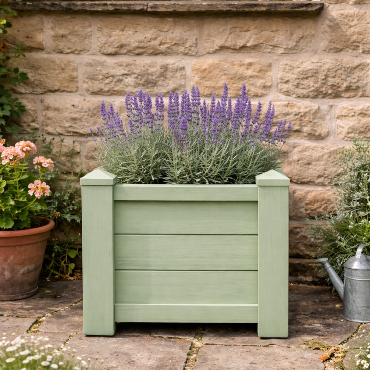 Winawood Square Planter - Duck Egg Green