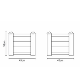 Winawood Square Planter - Stone Grey