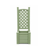 Winawood Square Planter with Trellis - Duck Egg Green