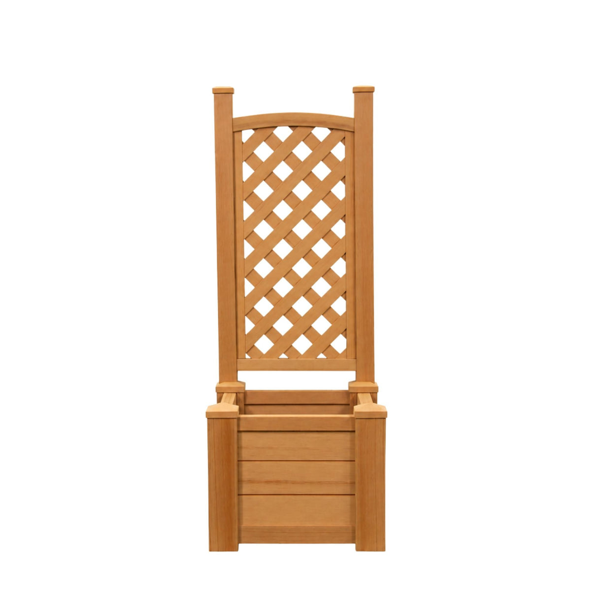 Winawood Square Planter with Trellis - New Teak