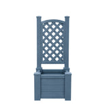 Winawood Square Planter with Trellis - Powder Blue