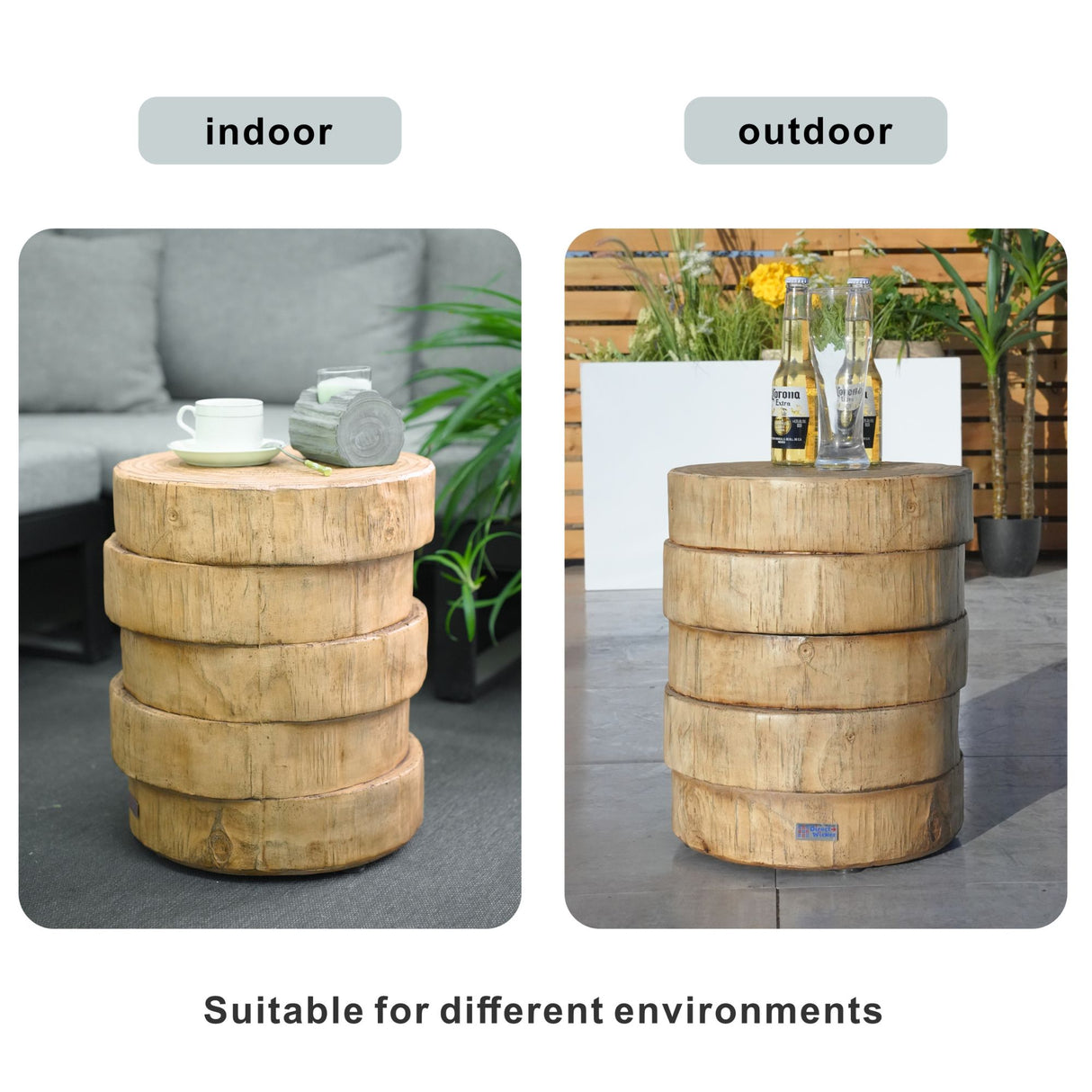 Wood Effect Side Table